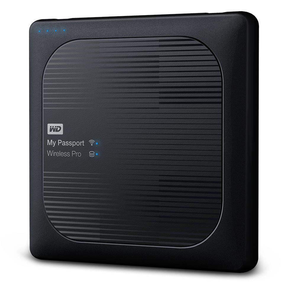 HDD extern WD My Passport Wireless PRO, 2TB, negru, USB 3.0