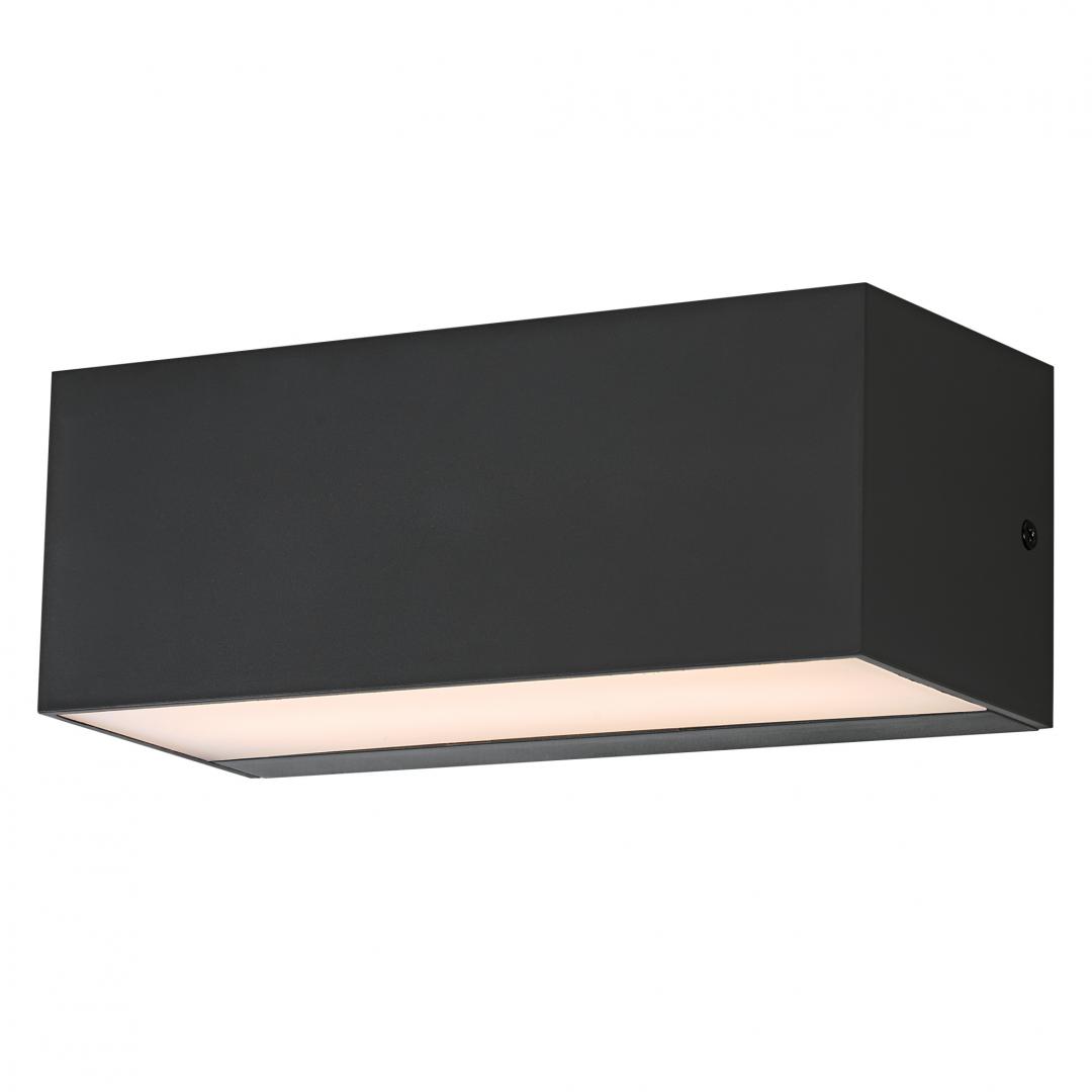 Aplica LED de exterior Ledvance ENDURA Style Idri Wall, 12.5W, 1700 lm, lumina calda (3000K), 230x101x90 mm, IP65, policarbonat, Gri inchis