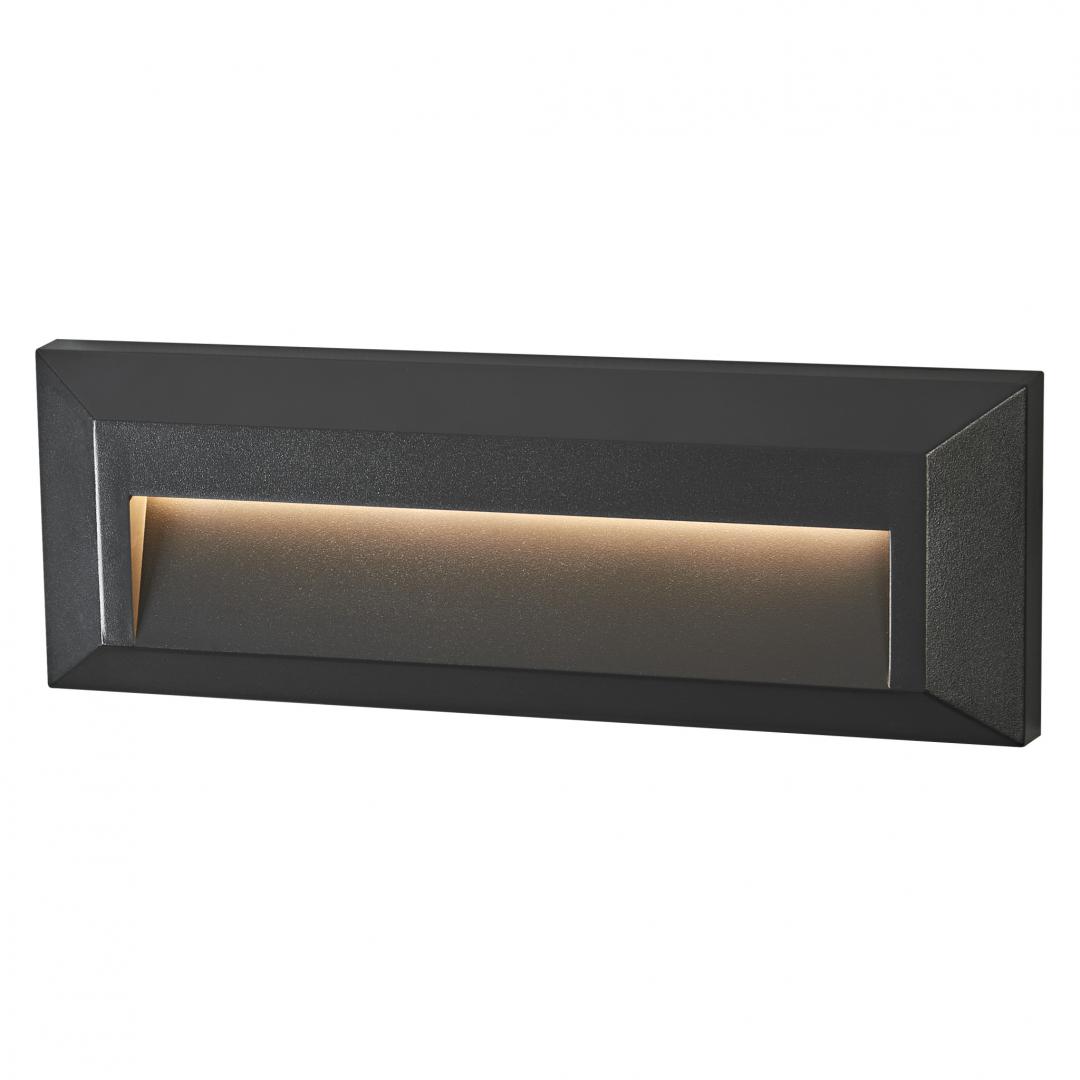 Aplica LED de exterior Ledvance ENDURA Style Ivan Wall, 1.9W, 230 lm, lumina calda (3000K), 230x80x27 mm, IP65, policarbonat, Gri inchis