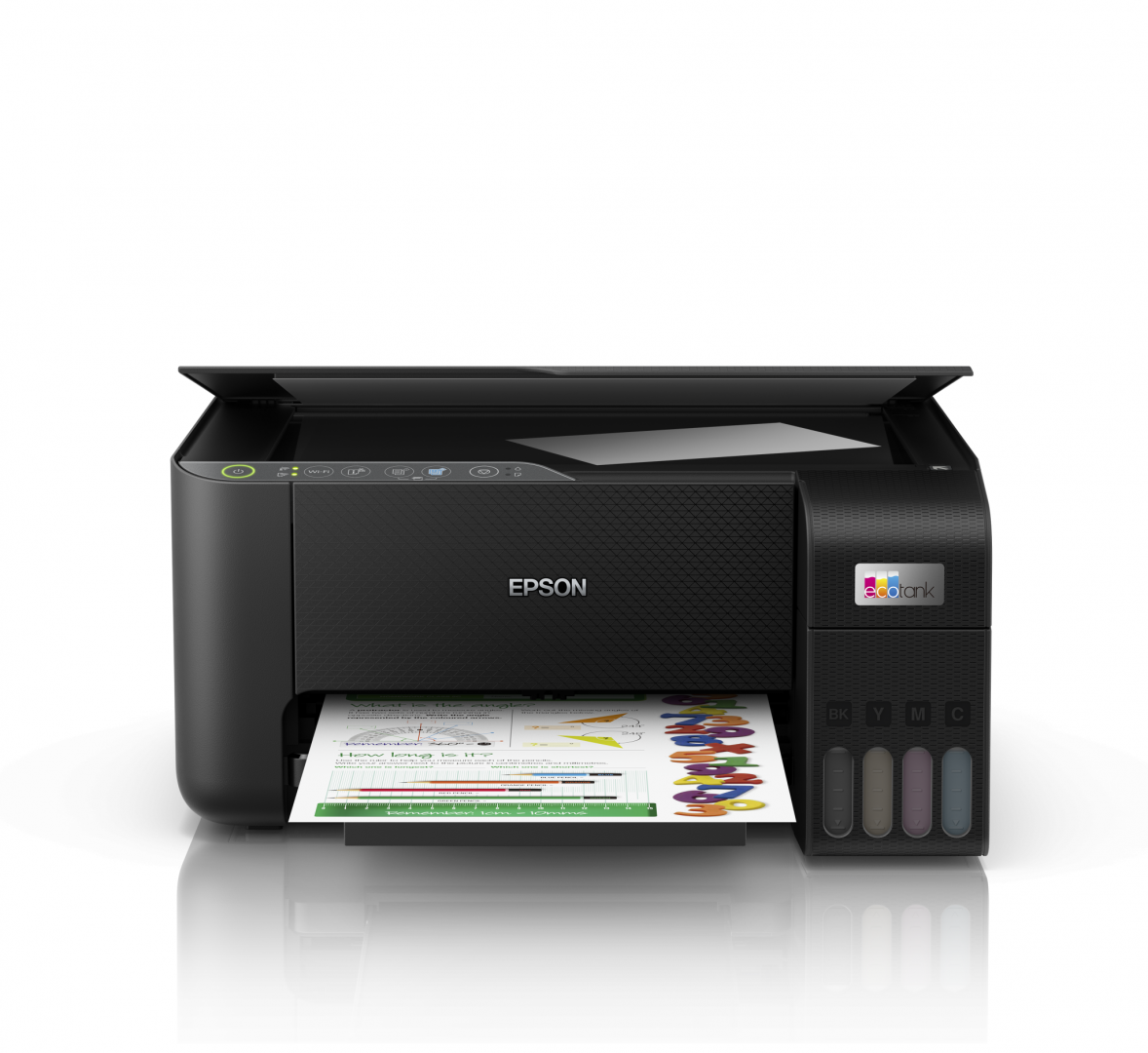 Multifunctional inkjet color Epson EcoTank CISS L3270, dimensiune A4 (Printare,Copiere, Scanare), printare borderless, viteza 33ppm alb- negru, 15ppm color, rezolutie 5760x1440 dpi, alimentare hartie 100 coli, scanner CIS rezolutie 1.200  x 2.400 DPI, interfata: USB ,WI-FI, WI-FI Direct consumabile