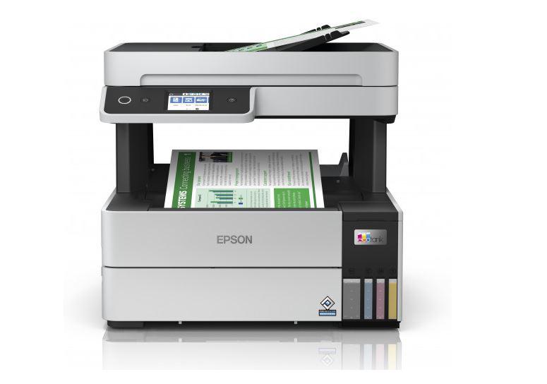 Multifunctional inkjet color Epson EcoTank CISS L6460, dimensiune A4 (Printare,Copiere, Scanare), printare borderless, viteza 37ppm alb-negru, 23ppm color, rezolutie 4800x1200 dpi, alimentare hartie 250 coli + 35 coli ADF, duplex automat ,scanner CIS rezolutie 1200x2400, Touchscreen color 6.1cm