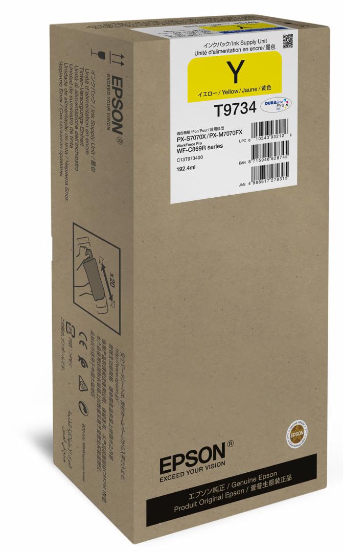 Cartus cerneala Epson T9734 galben, capacitate 192.4 ml., pentru WF- C869R
