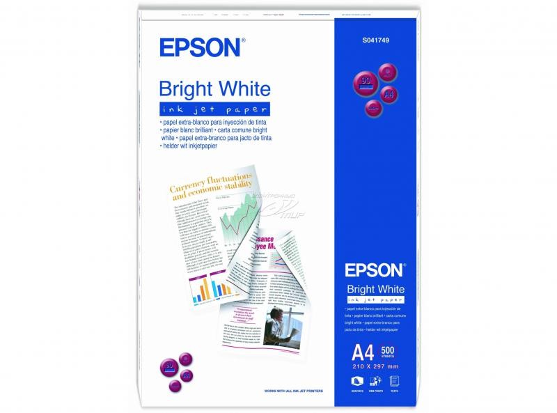 EPSON S041749 A4 BRIGHT WHITE PH PAPER