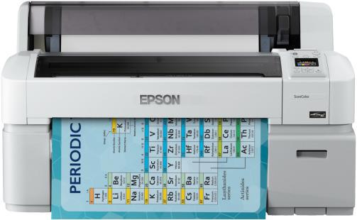 Plotter Epson Surecolor SC-T3200 24", format A1, 5 culori, rezolutie maxima printare 2.880 x 1.440 dpi, cerneala Epson Ultrachrome XD, Memorie 1Gb, Limbaje de printare: ESC/P-R, HP-GL2, RTL, Adobe® Postscript 3® (optional), Ecran tactil 6.8cm, interfata: USB 3.0, Ethernet, Auto cutter, imprimare
