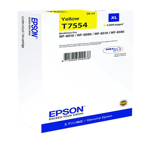Cartus cerneala Epson T75544, yellow, 4000 pagini, pentru WF-8590DWF, WF-8090DW, WF-8510DWF, WF-8010DW