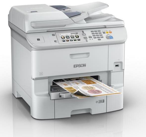 Multifunctional inkjet color Epson Workforce WF-6590DWF, dimensiune A4 (Printare, Copiere, Scanare, Fax), duplex, viteza 24ppm alb-negru si color, rezolutie 4800x1200 dpi, limbaj de printare: PDF 1.7, ESC/P-R, PCL5e, PCL5c, PCL6, PostScript 3, alimentare hartie 580 coli, scanner CIS rezolutie