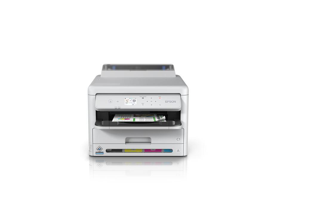 Imprimanta inkjet color Epson WorkForce Pro WF-C5390DW , dimensiune A4 (Printare),duplex, viteza 34ppm alb-negru si color, rezolutie 4.800 x 1.200 dpi, alimentare hartie 330 coli, , volum lunar printare: 75.000 pagini, Display LCD 6.1cm Interfață: WiFi, USB, Wi-Fi Direct, Interfaţă Ethernet (1000