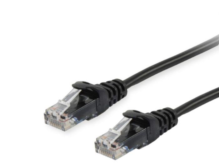 EQUIP 625450 Cat.6 U/UTP Patch Cable, 1.0m , Black, 8.34x11.68x1000mm