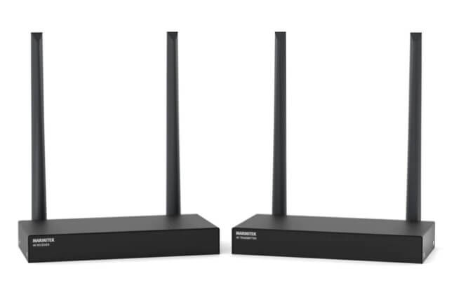 Extender HDMI TV Anywhere Wireless 4K60 , Marmitek 25008425, 5Ghz, 200m in linie vizuala , 50m prin podele/pereti