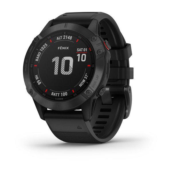 Ceas Smartwatch Garmin Fenix 6 PRO, GPS, Slate Gray w/Black Band