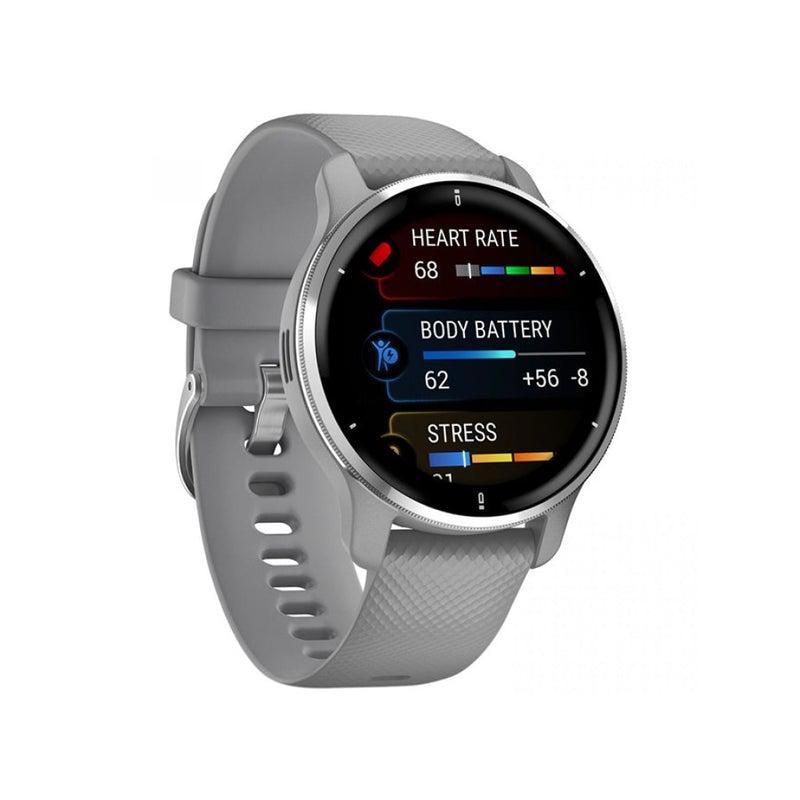 Ceas Garmin SmartWatch Venu 2 Plus Silver Stainless Steel Bezel, Grey