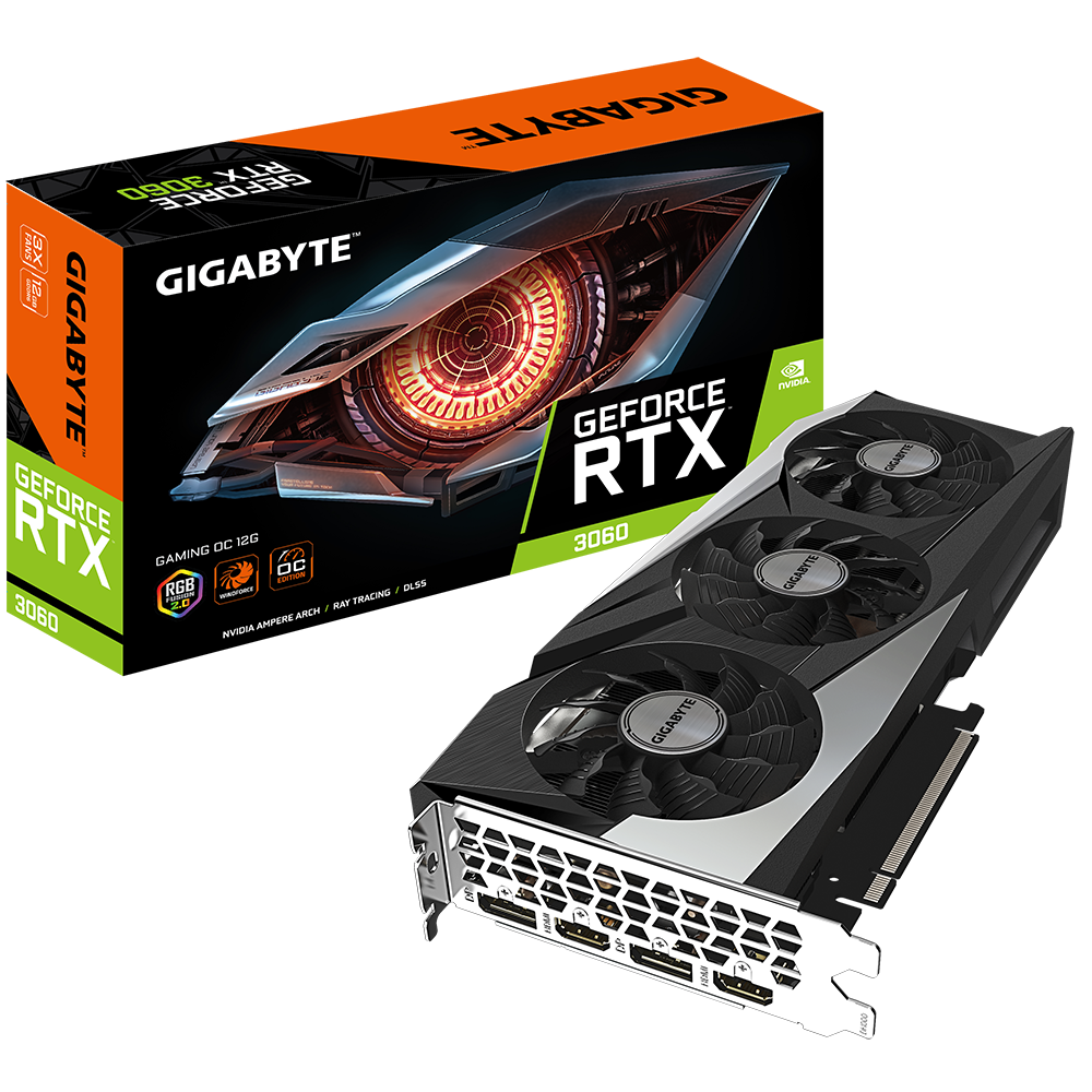 Placa video GIGABYTE GeForce RTX 3060 GAMING OC LHR 12GB GDDR6 192-bit