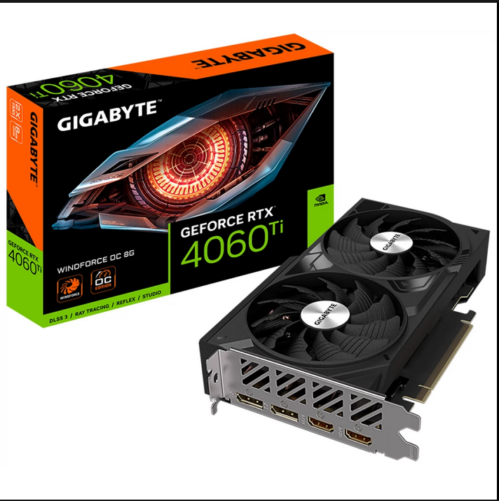 Placa video GIGABYTE GeForce RTX 4060 Ti WINDFORCE OC 8GB GDDR6 128-bit DLSS 3.0