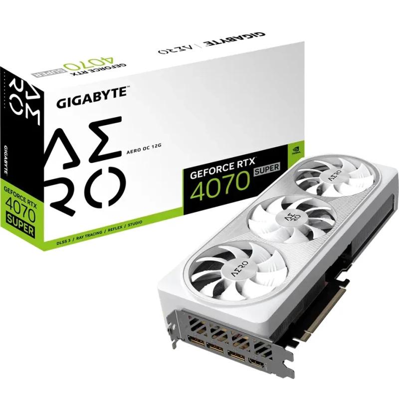 Placa video GIGABYTE GeForce RTX 4070 SUPER AERO OC 12GB GDDR6X 192-bit DLSS 3.0