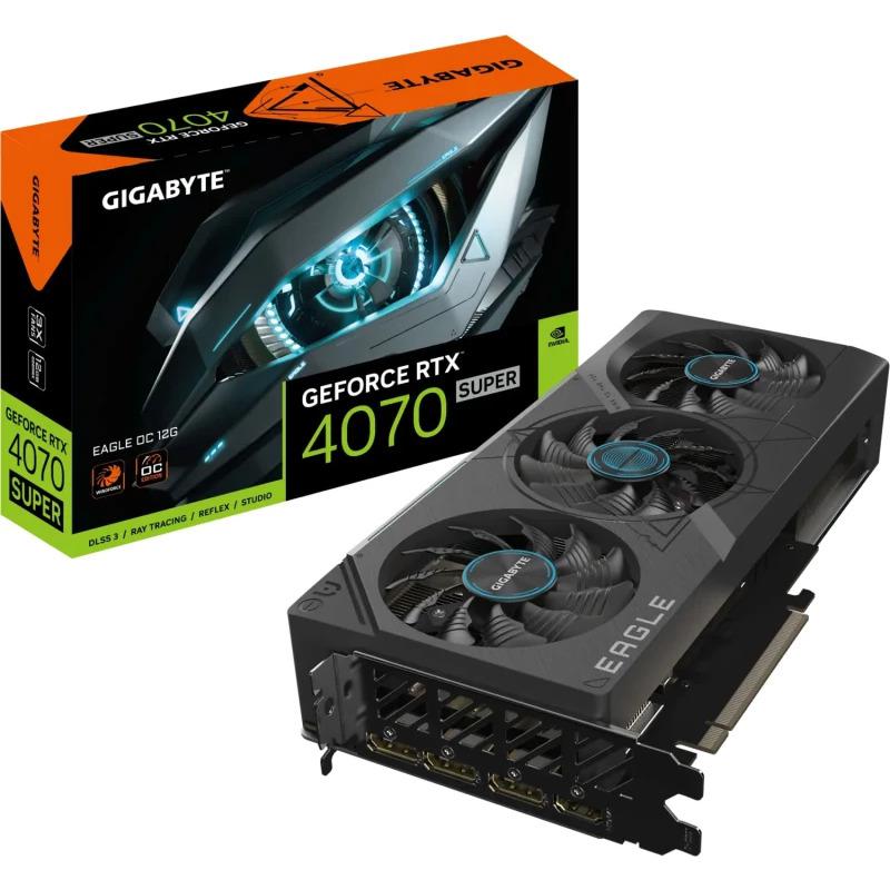 Placa video GIGABYTE GeForce RTX 4070 SUPER EAGLE OC 12GB GDDR6X 192-bit DLSS 3.0