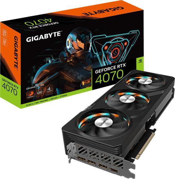 Placa Video GIGABYTE GEFORCE RTX 4070 GAMING OC V2 12G GDDR6X 192 bit PCIE 4, 3x DP 1x HDMI