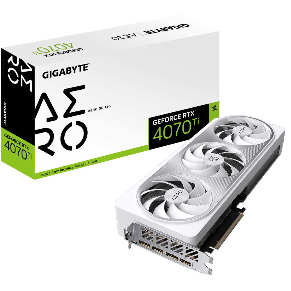 Placa video Gigabyte GeForce RTX 4070 Ti AERO OC 12GB
