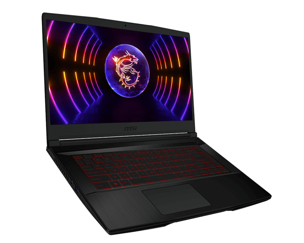 Laptop Gaming MSI Thin GF63 12UCX cu procesor Intel® Core™ i7-12650H pana la 5.0 GHz, 15.6", Full HD, IPS, 144Hz, 16GB DDR4, 512GB SSD, NVIDIA® GeForce RTX™ 2050 4GB GDDR6, No OS, Black