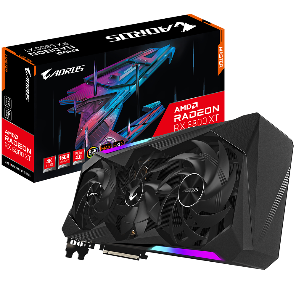 Placa video GIGABYTE AORUS Radeon RX 6800 XT MASTER 16GB GDDR6 256-bit