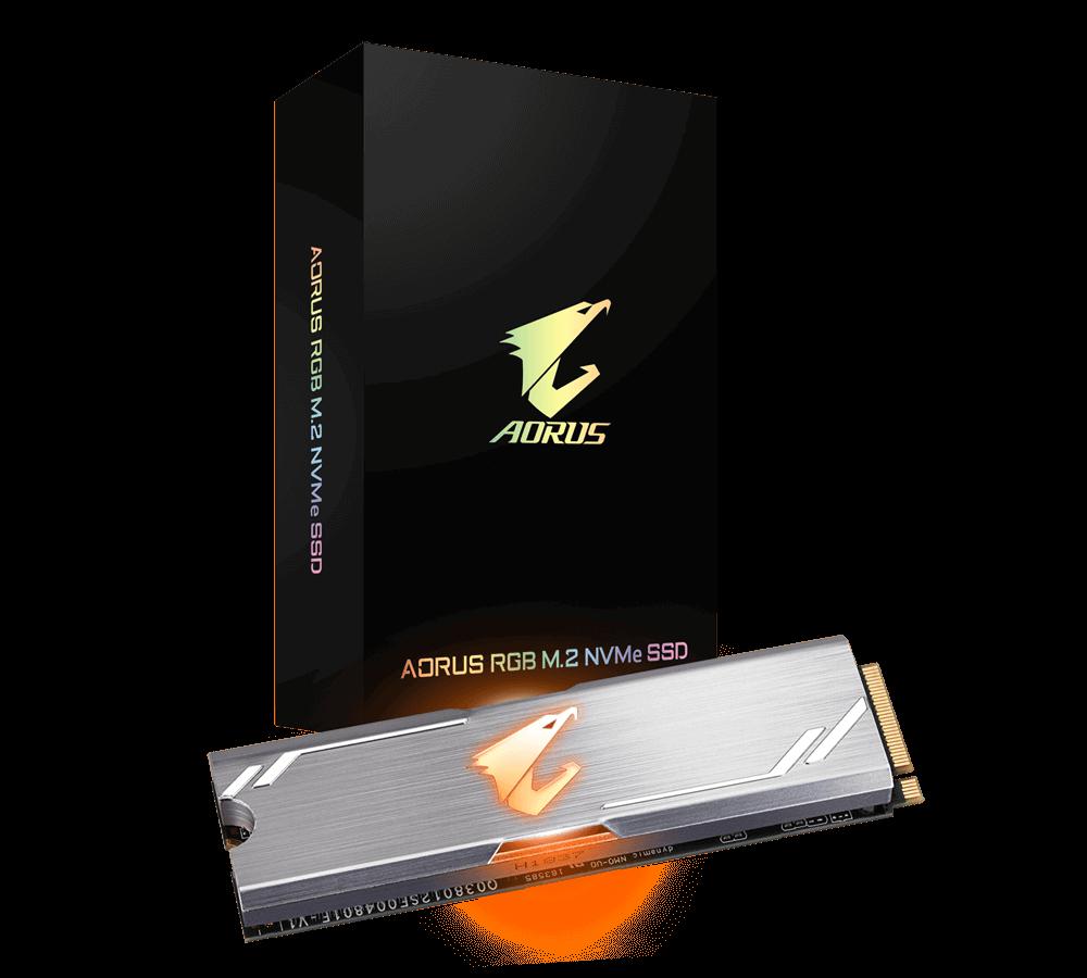 SSD Gigabyte Aorus RGB 512GB, NVMe, M2