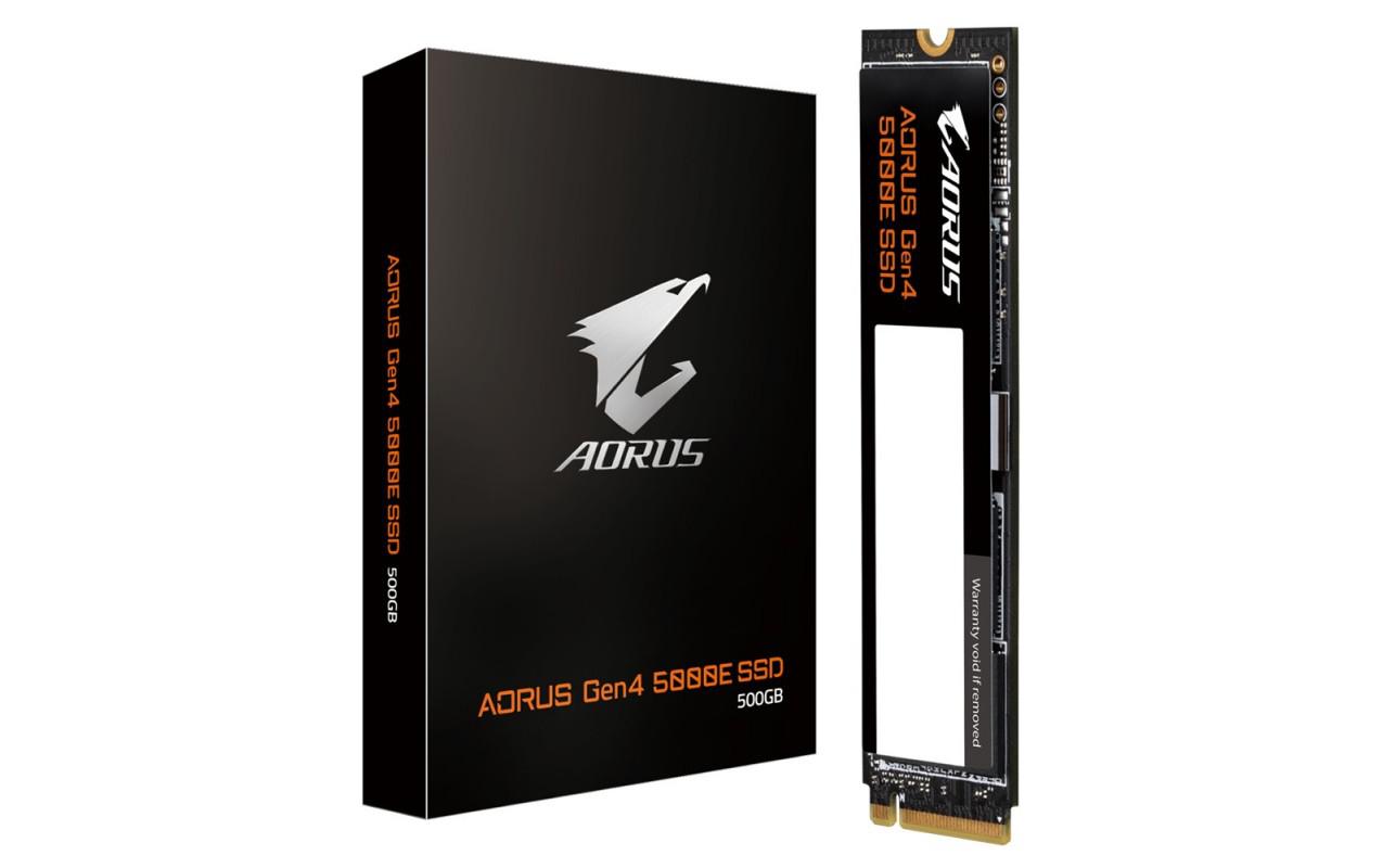Gigabyte SSD Aorus Gen4 500GB, M.2, 3D TLC NAND Flash, Viteza citire: 5,000 MB/s, Viteza scriere: 3,800 MB/s, Dimensiuni; 80 x 22 x 2.3 mm,