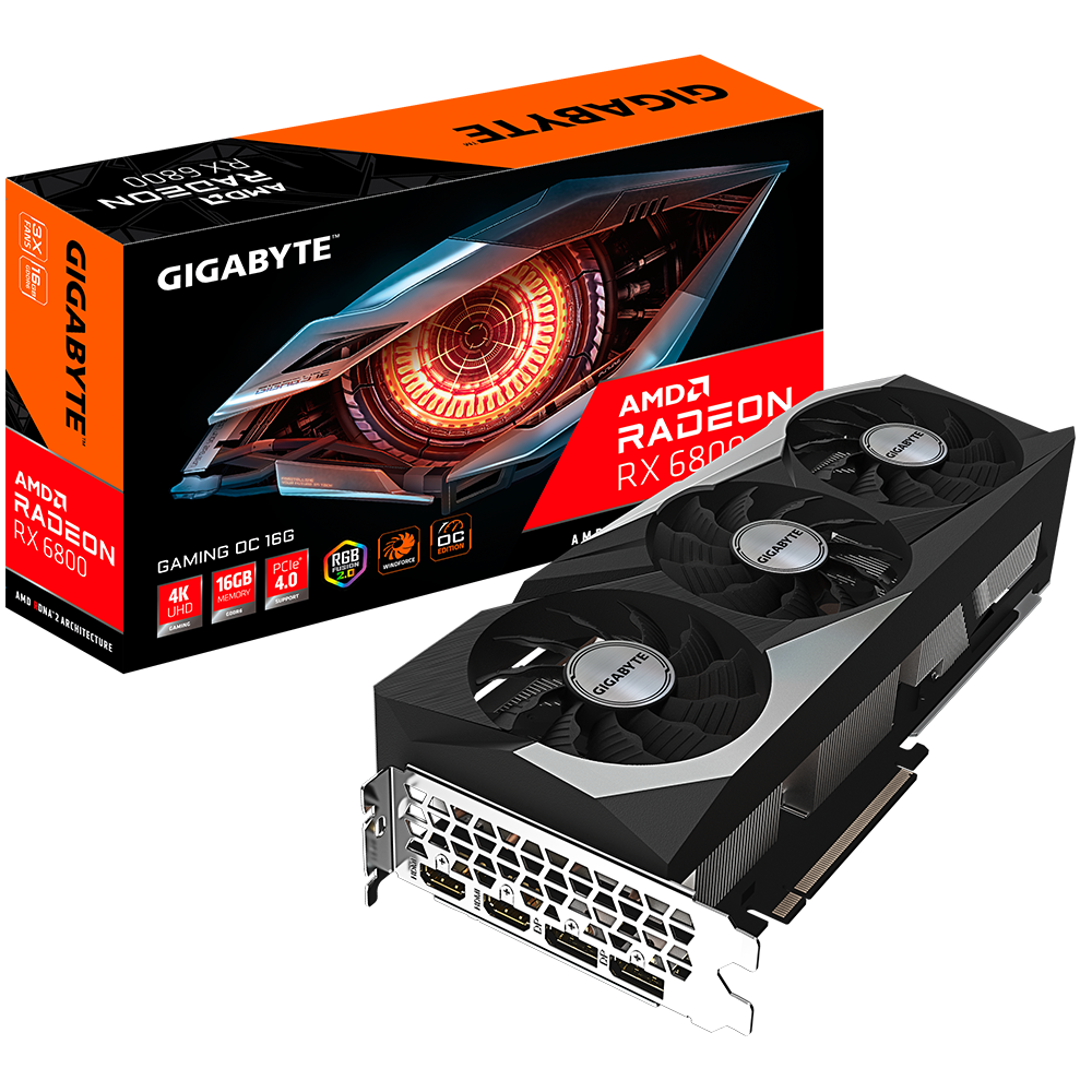 Placa video GIGABYTE Radeon RX 6800 GAMING OC 16GB GDDR6 256-bit