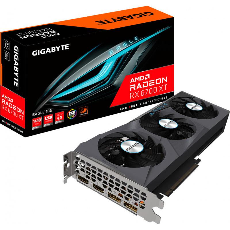 Placa video GIGABYTE Radeon RX 6700 XT EAGLE 12GB GDDR6 1‎92-bit