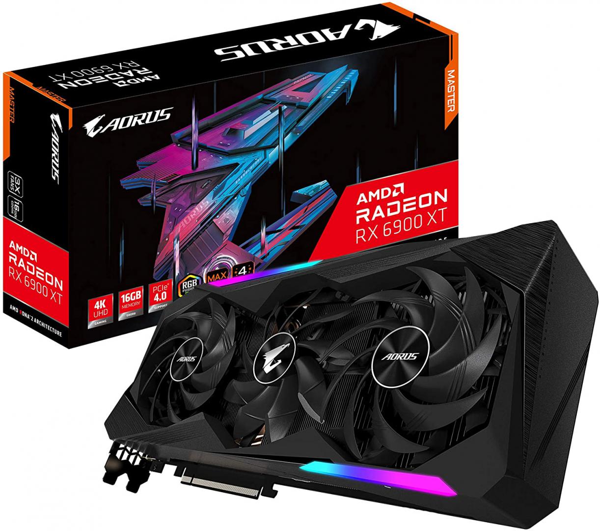 Placa video Gigabyte AORUS Radeon™ RX 6900 XT MASTER, 16GB GDDR6, 256-bit