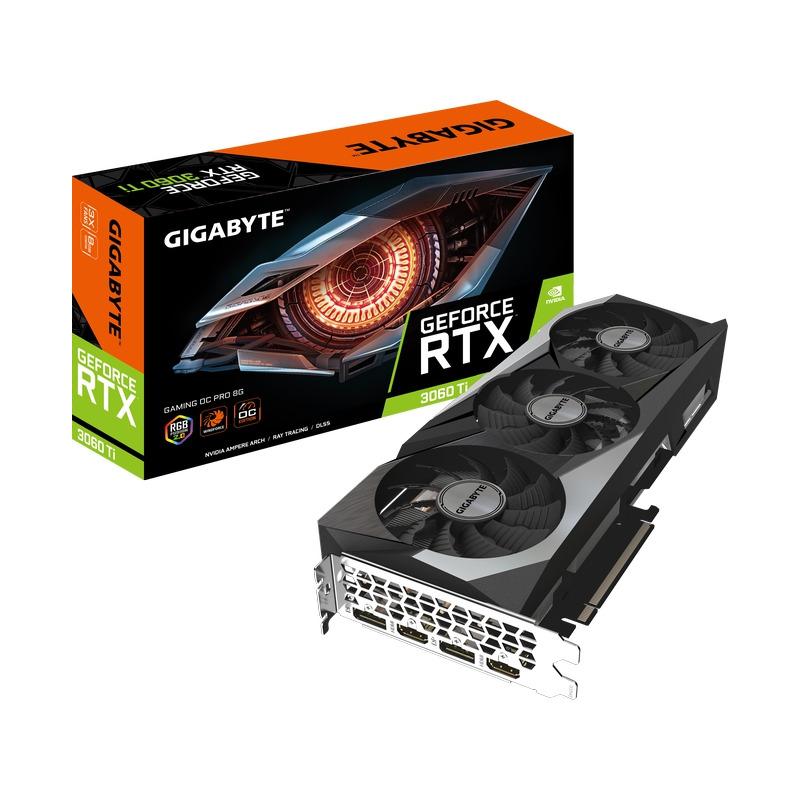 Placa video GIGABYTE GeForce RTX 3060 Ti GAMING OC PRO 3.0 LHR 8GB GDDR6 256-bit