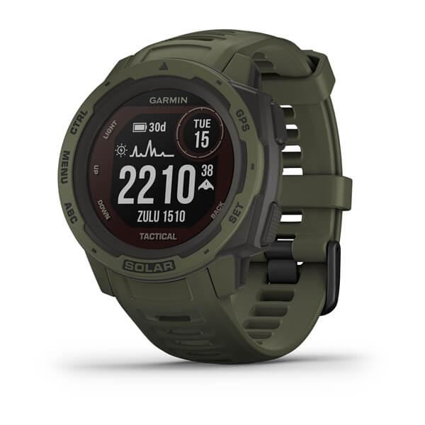 Ceas Smartwatch Garmin Instinct Solar Tactical Ed, GPS, Moss