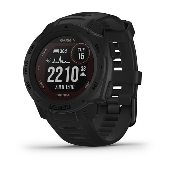 Ceas Smartwatch Garmin Instinct Solar Tactical Edition, GPS, Black