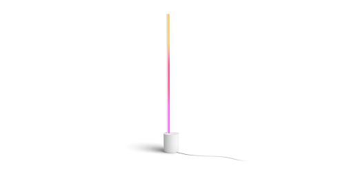 Lampadar LED RGB Philips Hue Gradient Signe, Bluetooth, 29W, 2550 lm ,lumina alba si color (2000-6500K), IP20, 145.8cm, Aluminiu, Alb