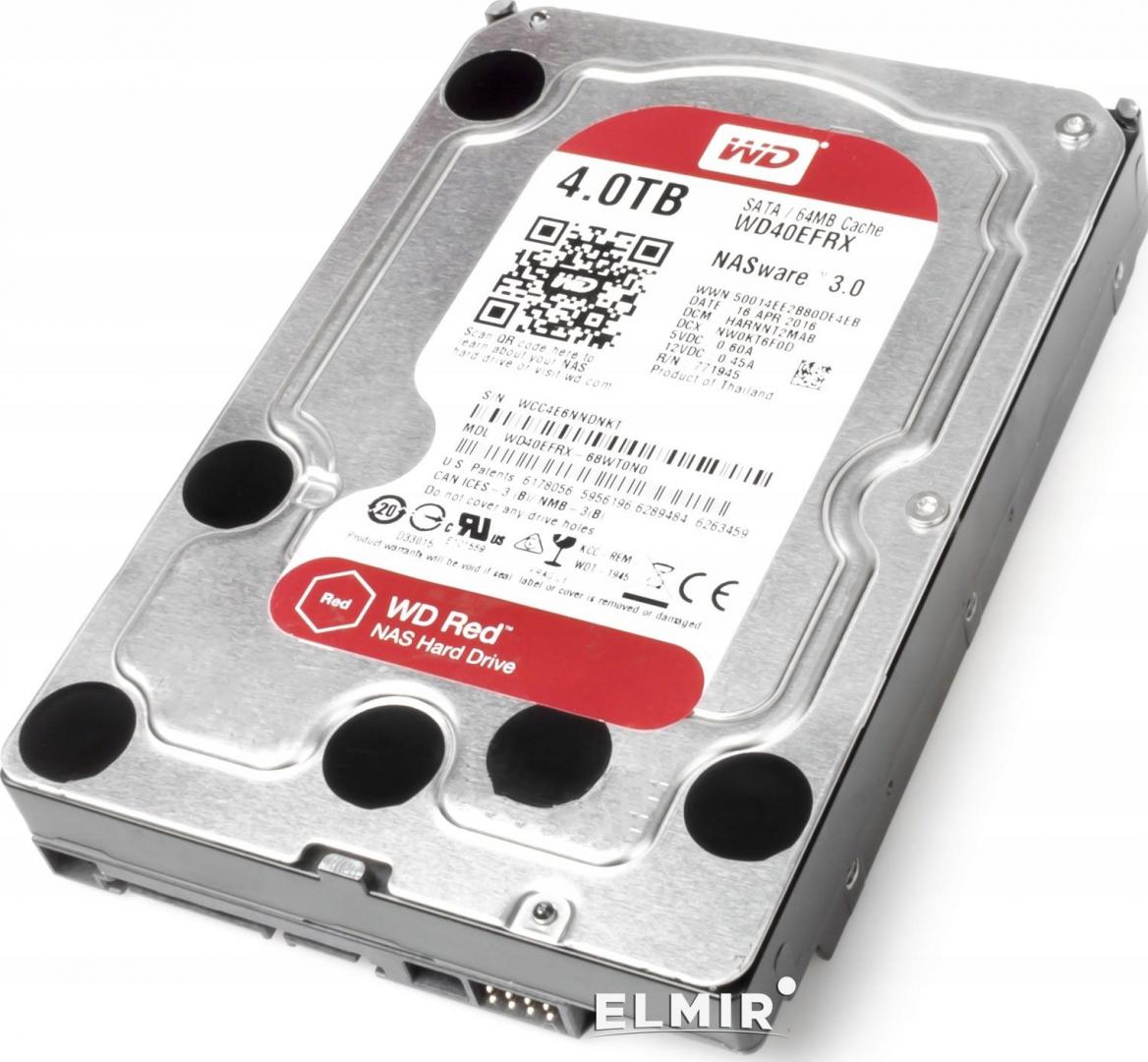 HDD WD Red 4TB SATA-III 5400RPM 256MB