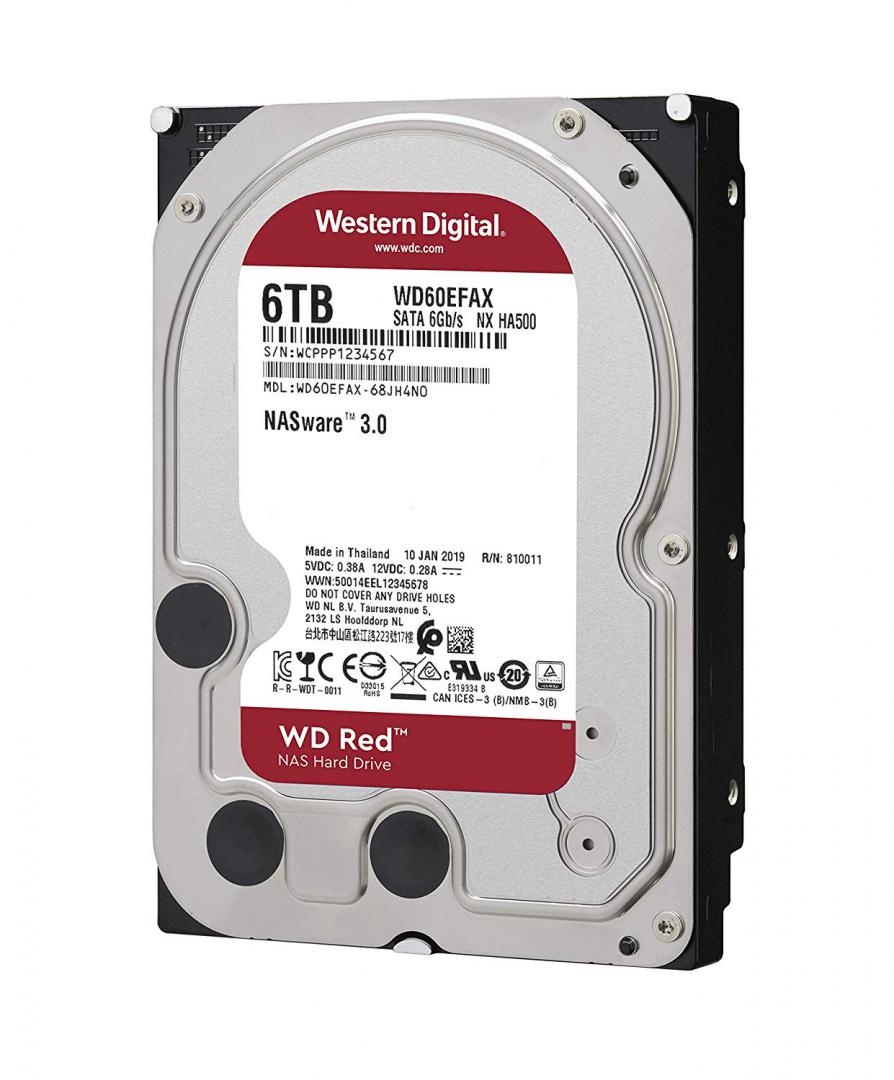 HDD WD Red 6TB SATA-III 5400RPM 256MB