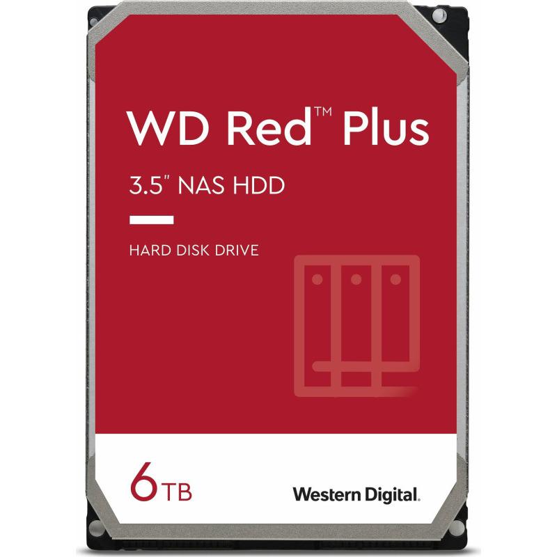HDD WD Red Plus 6TB SATA-III 5400 RPM 256MB