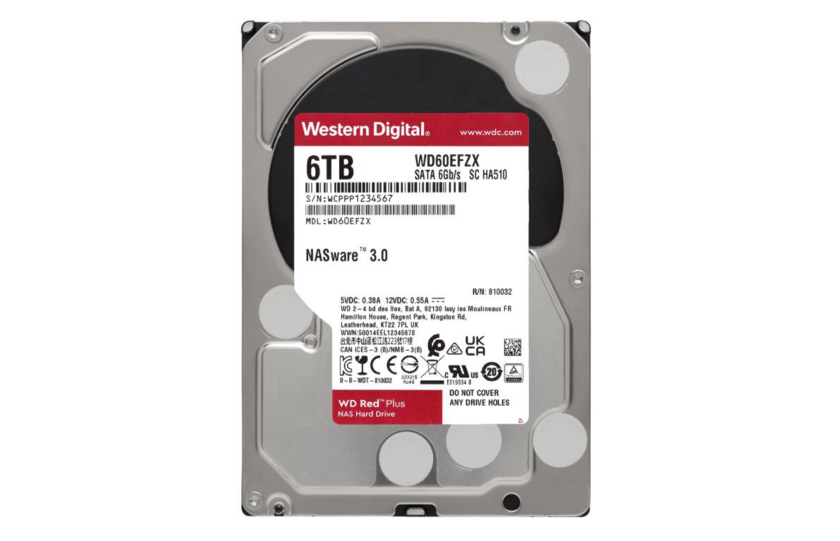 HDD WD Red Plus 6TB SATA-III 5640RPM 128MB