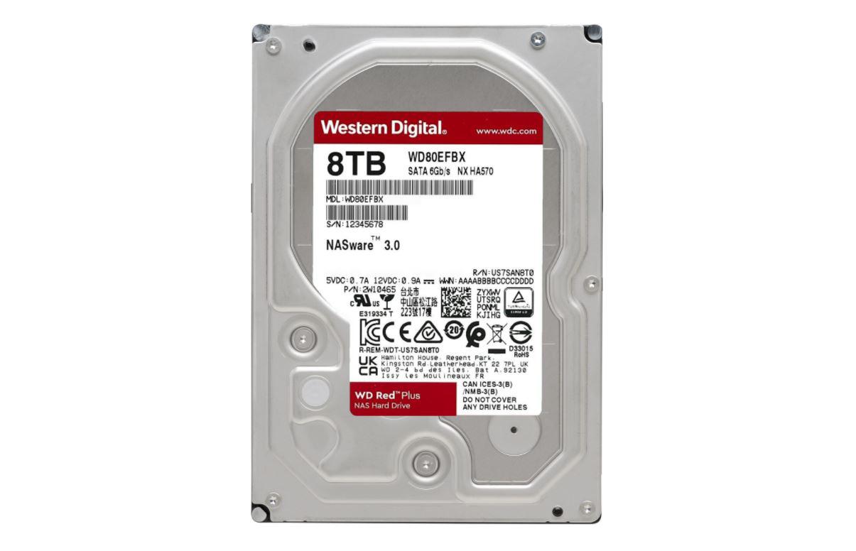 HDD WD Red Plus 8TB SATA-III 7200RPM 256MB