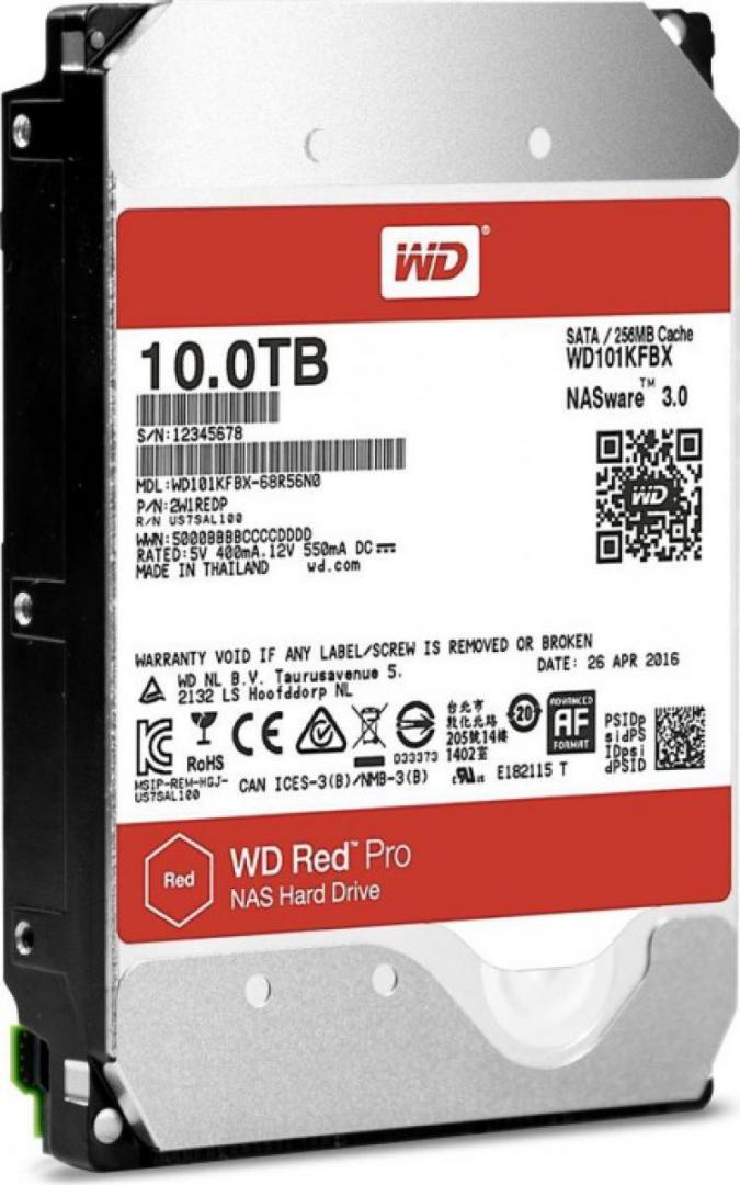 HDD WD Red Pro 10TB SATA-III 7200RPM 256MB