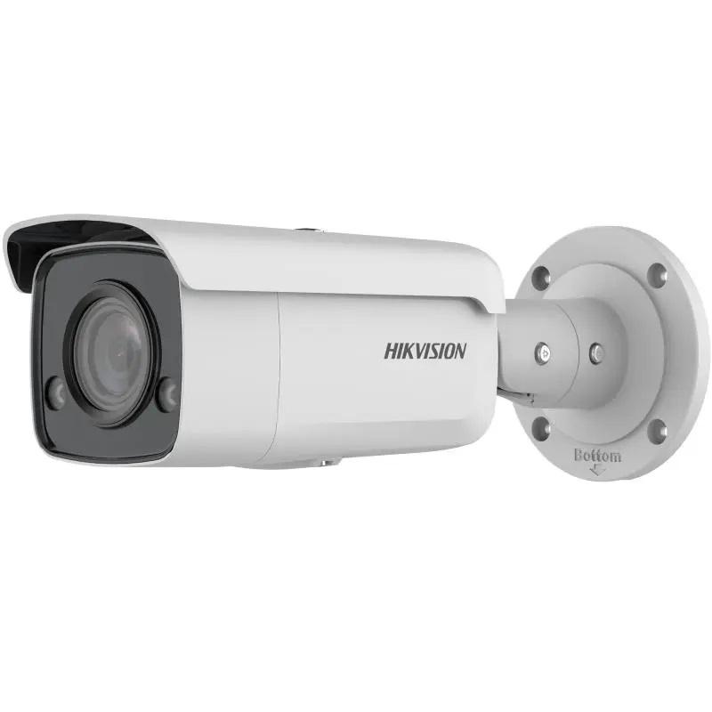 Camera supraveghere Hikvision  IP bullet DS-2CD2T87G2-L(4mm)C, 8MP, ColorVu - imagini color 24/7 (color si pe timp de noapte), filtrarea alarmelor false dupa corpul uman si masini, senzor: 1/1.2″ Progressive Scan CMOS, rezolutie: 3840 × 2160@25fps, iluminare: 0.0005 Lux @ (F1.0, AGC ON), 0 Lux cu