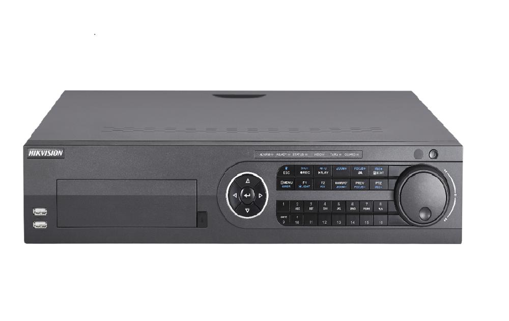 DVR Hikvision TurboHD  16 canale DS-8116HQHI-K8; 3MP;  16 Turbo HD/CVI /AHD / CVBS interface input, 16-ch video&16-ch audio input, 2-ch IPvideoinput(up to 18-ch IP), H.264/H.264+/H.265+/H.265 video compression, 8SATA interface,CH01-04: 3MP @ 15fps, CH01-32:1920×1080P @15 fps, 4MPLite @