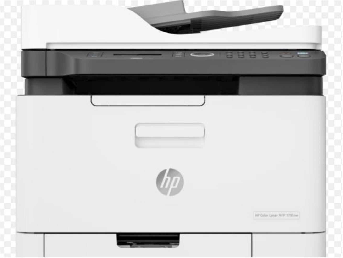 Multifunctional laser color HP Color Laser MFP 179FNW; Dimensiune A4, (Printare, Copiere, Scanare, Fax),Viteza max 16ppm negru si color, rezolutie max 600x600dpi, memorie 128 MB, Limbaj de printare: SPL, tava 150 coli, display 2 linii LCD, scanner: CIS, ADF, color flatbed, max 600x600 dpi, max18/4