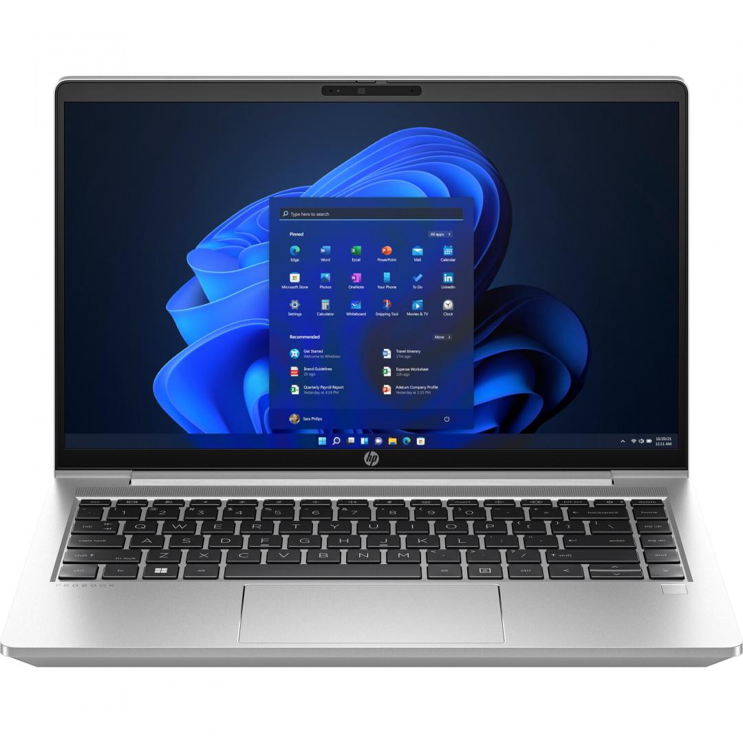 Laptop HP ProBook 440 G10 cu procesor Intel Core i5-1335U 10-Core (1.3GHz, up to 4.6GHz, 12MB), 14 inch FHD, Intel Iris Xe Graphics, 16GB DDR4, SSD, 512GB PCIe NVMe, Windows 11 Pro 64bit, Pike Silver, 1yw