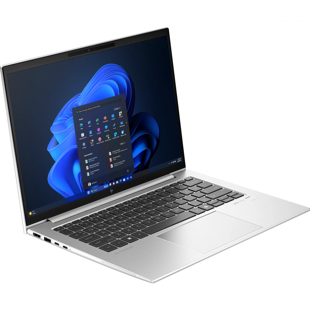 Laptop HP EliteBook 840 G11 cu procesor Intel Core U7-155U 12-Core (1.7GHz, up to 4.8GHz, 12MB), 14.0 inch WUXGA, Intel Graphics, 32GB DDR5, SSD, 1TB PCIe NVMe, Windows 11 Pro 64bit, Silver,3yw