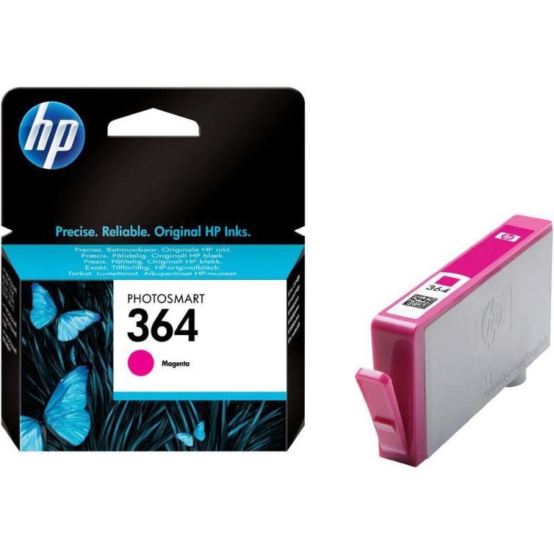 Cartus cerneala HP CB319EE, magenta, 3 ml, HP Deskjet 3070A ,Photosmart5510 B111A, Photosmart 5515 B111H, Photosmart 6510 B211A,Photosmart7510 C311A, Photosmart B010A, Photosmart B109A, PhotosmartC410B AIO,Photosmart C5380, Photosmart C6380, Photosmart D5460, Photosmart PlusB209A, NR.364