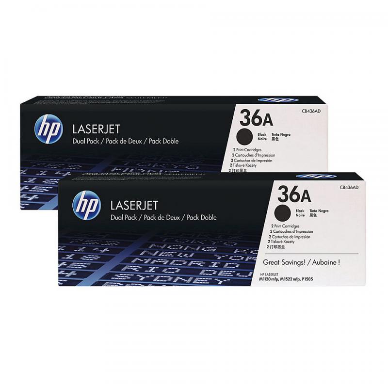 Toner HP CB436AD, black, pachet dublu CB436A, LaserJet P1505