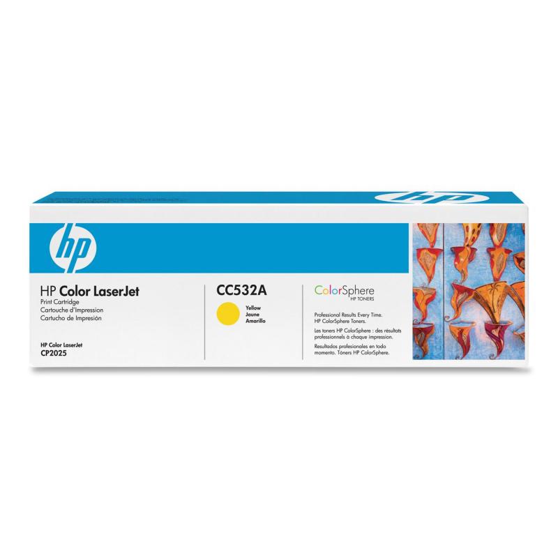 Toner HP CC532A, yellow, 2.8 k, Color LaserJet CM2320FXIMFP,Color LaserJet CM2320NFMFP, Color LaserJet CP2025, Color LaserJetCP2025DN, Color LaserJet CP2025N