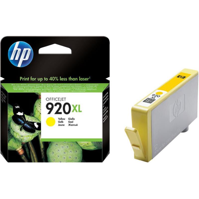 Cartus cerneala HP CD974AE, yellow, 6 ml, OfficeJet 6000, OfficeJet 6500 ,OfficeJet 6500 Wireless, OfficeJet 6500A E-AIO, OfficeJet 6500A PlusE-AIO, OfficeJet 7000, OfficeJet Pro 7500A, NR.920XL