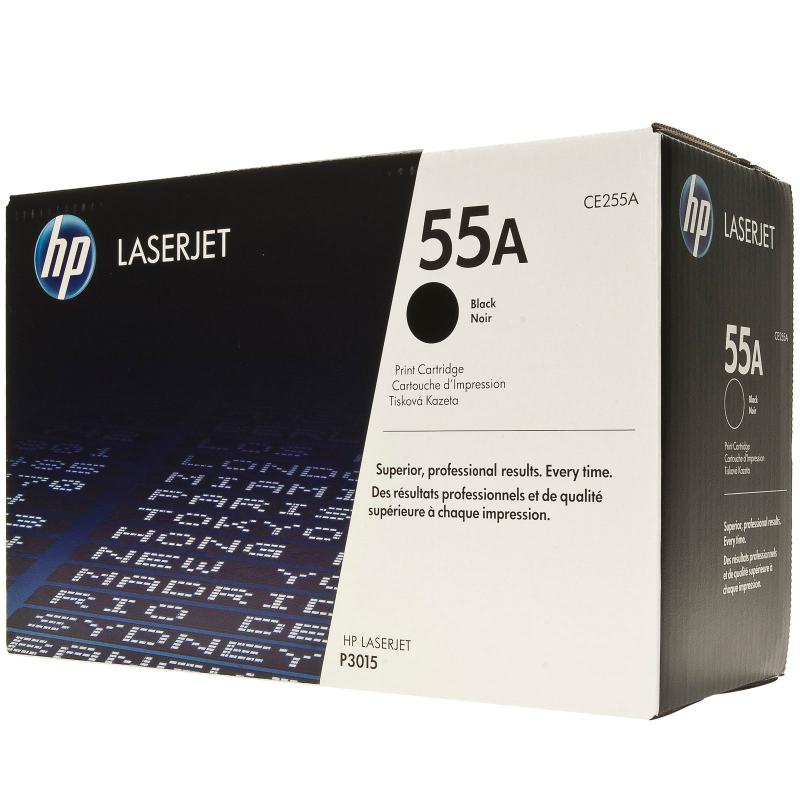 Toner HP CE255A, black, 6 k, LaserJet Enterprise 500 M525DN,LaserJet Enterprise 500 M525F, LaserJet Enterprise 500 MFP M525C,LaserJet P3010, LaserJet P3011, LaserJet P3015, LaserJet P3015D,LaserJet P3015DN, LaserJet P3015X, LaserJet Pro 500 MFP M521Dn, LaserJetPro 500 MFP