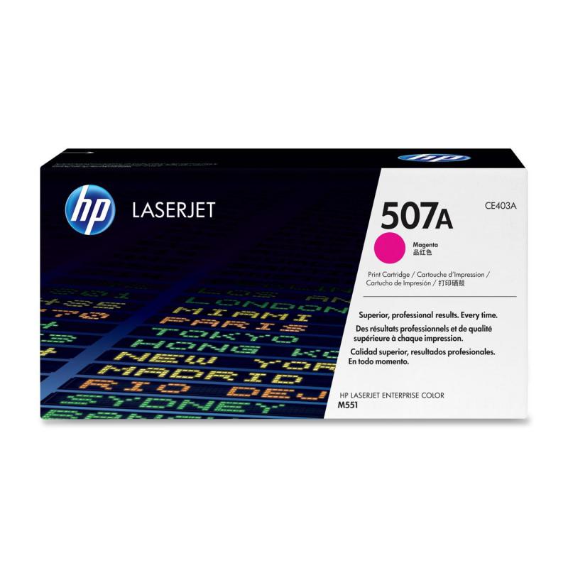 Toner HP CE403A, magenta, 6 k, Color LaserJet Pro 500 MFP M570DN,Color LaserJet Pro 500 MFP M570DW, LaserJet Enterprise 500 M551DN,LaserJet Enterprise 500 M551N, LaserJet Enterprise 500 M551XH, LaserJetEnterprise 500 M575C, LaserJet Enterprise 500 M575DN