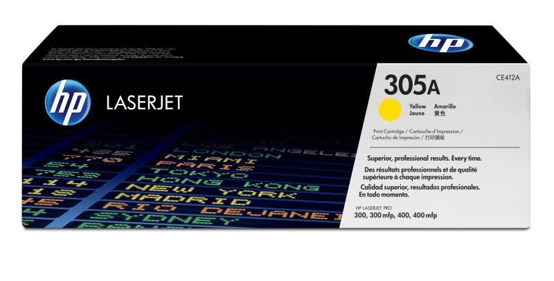 Toner HP CE412A, yellow, 2.6 k, Color LaserJet Pro 300 M375NW,Color LaserJet Pro 400 M475DN, Color LaserJet Pro 400 M475DW, ColorLaserjet Pro 300 M351A, Color Laserjet Pro 400 M451DN, Color LaserjetPro 400 M451DW, Color Laserjet Pro 400 M451NW